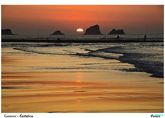 Puesta de sol en Liencres.