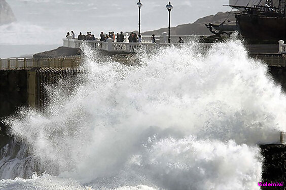 Mas fotos del temporal.