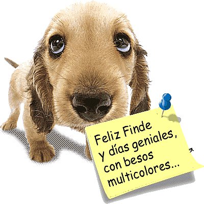 Viernes, Feliz fin de semana a todos!!!!!!