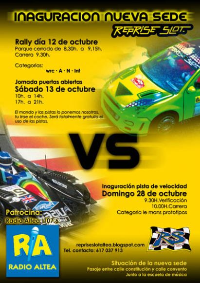 Cartel Inauguracion Reprise Slot
