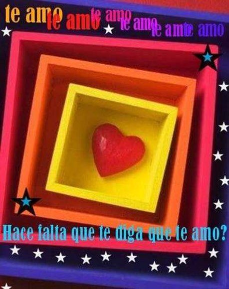 Te amo...