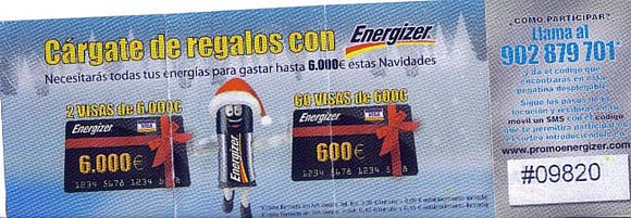 Promo Energizer - Codigo 100% Activo