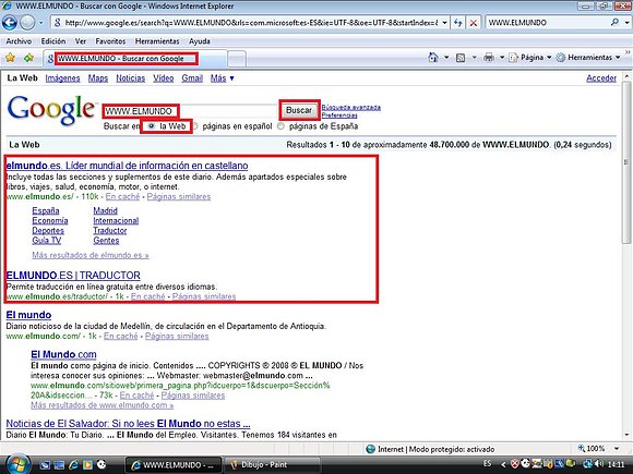 Como buscar una extension de pagina web