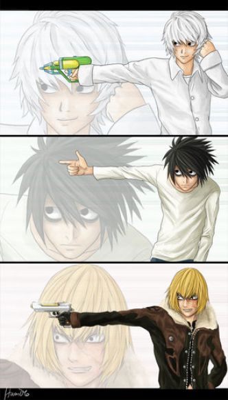 Mis tres personajes favoritos de death note