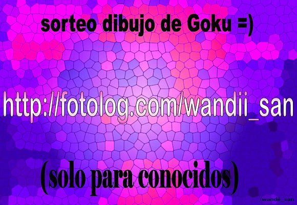 sorteo dibujo =)