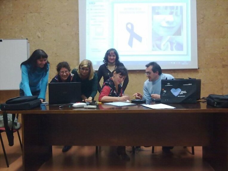 dando clases