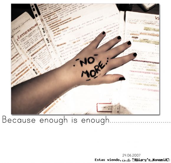 Because enough is enough... ;____;