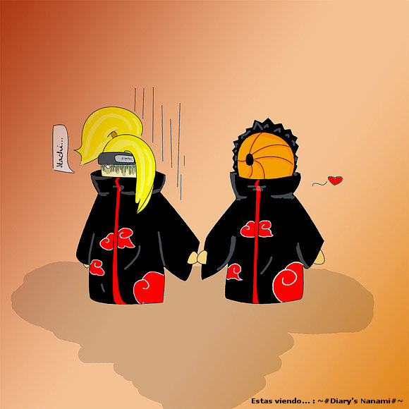 Tobi (L) Deidara by Anaïs xDDDDDD
