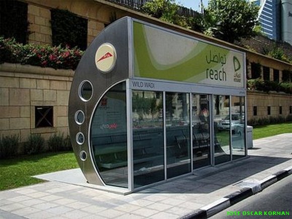Curiosas y creativas paradas de autobuses