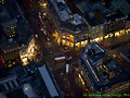 London from above, at night