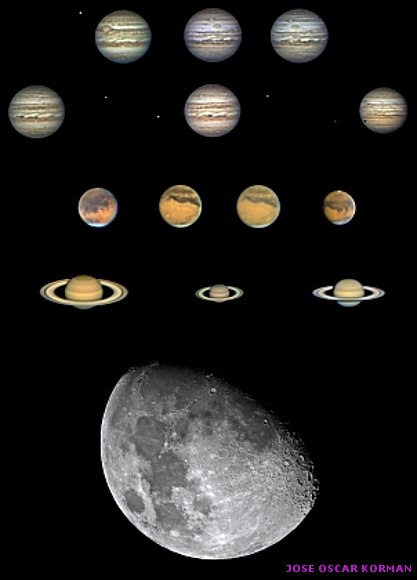 MINIFOTOS -PLANETA Y LUNA -