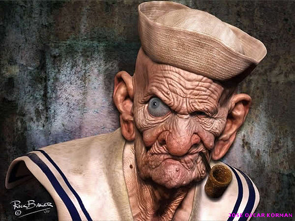 Popeye el marino de verdad y viejo!