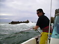 aqui mi amigo anjel en accion de pesca