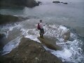 caceando en la playa de esta&ntilde;o gijon