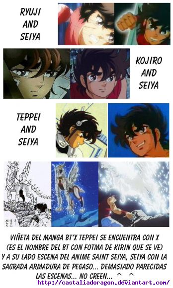 Comparaciones entre personages de Kurumada.