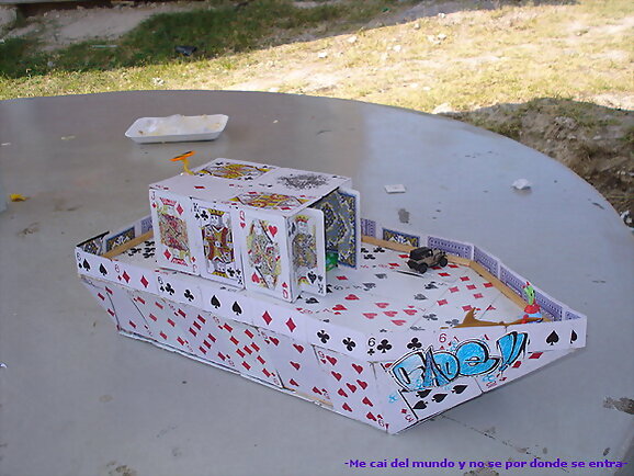 Barco con Cartas de Poker!