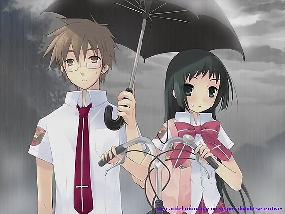 Enamorados Bajo la Lluvia.