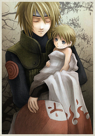 Minato y Naruto Bebe