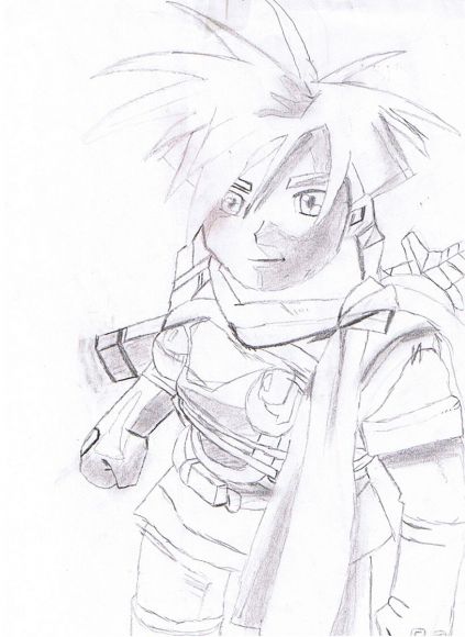 Dibujo de Hans (Golden Sun)