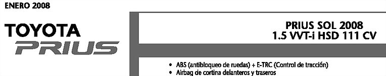 Prius 2G 2008. Oficial