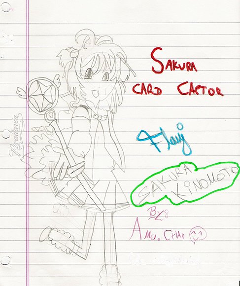 Dibujo ke hice de Sakura Card Captor