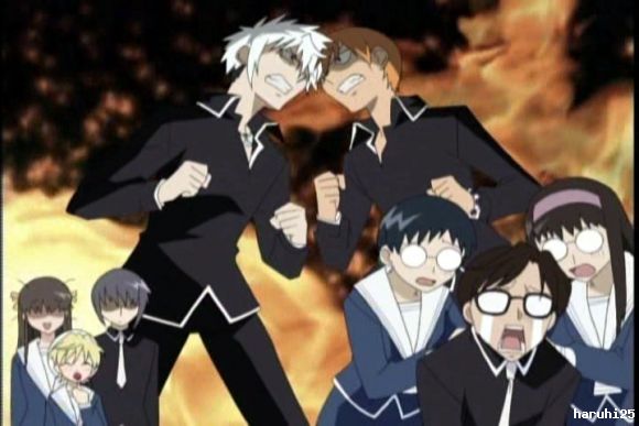 kyou y haru peleando