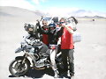 VERO CON PILOTOS DEL DAKAR