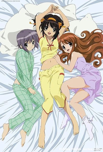 Yuki, Haruhi y Mikuru