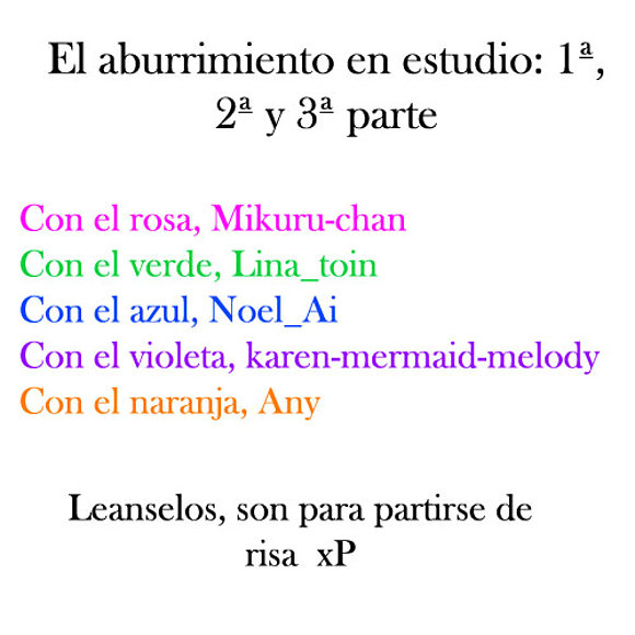 Aburrimiento en estudio