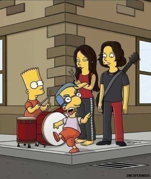 BART, MILHOUSE Y THE WHITE STRIPES