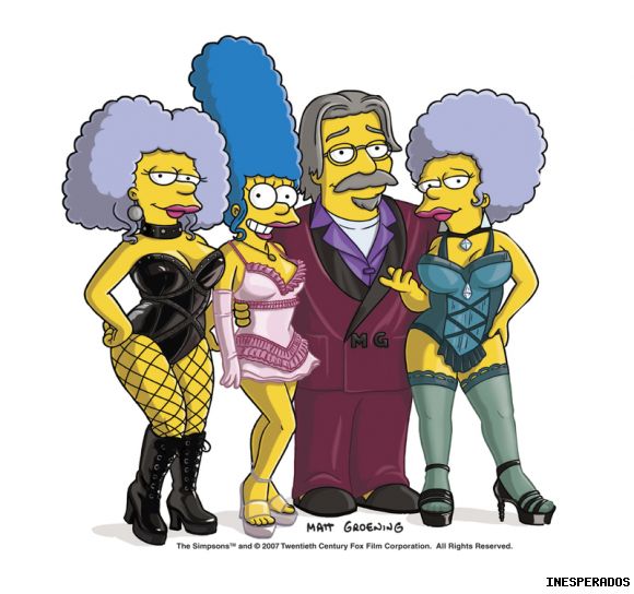 Matt Groening con unas prostisss jajaja...
