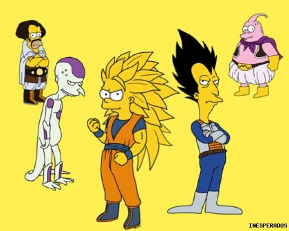 LOS SIMPSONS VERSION DRAGON BALL Z