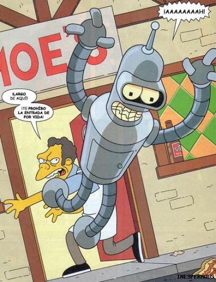 BENDER EN LOS SIMPSONS!