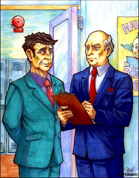 Skinner y Chalmers  version manga