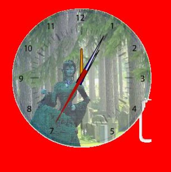 Un reloj basado en un truco con paint: