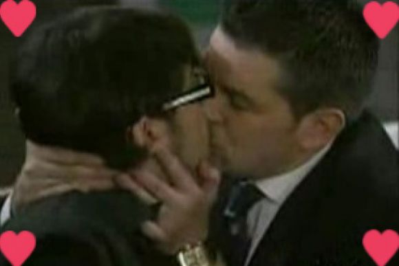 EL BESO DE RICHARD Y ECHEGARAY