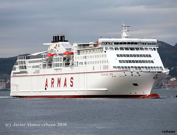 El nuevo ferry, con una capacidad para 1.500 Per.