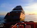 Partida del crucero Evrima de Vigo