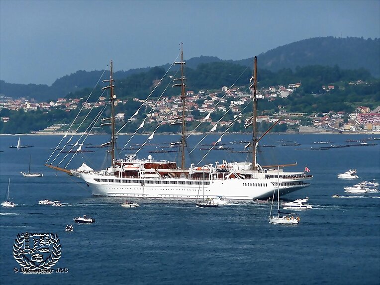 El buque Sea Cloud Spirit fragata de tres mástiles