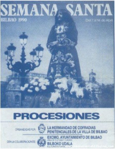 CARTEL SEMANA SANTA BILBAINA 1990