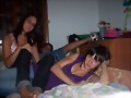 Mi amiga, su hermano y yo