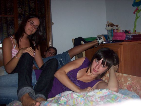 Mi amiga, su hermano y yo