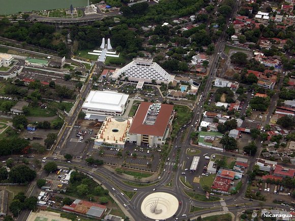 Vista aerea de Managua