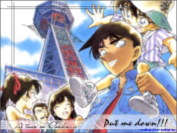 conan,heiji,ran y kazuha