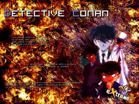 kaito kid,conan,heiji y shinichi