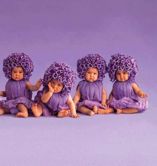 BEBES FLORECITAS MORADAS...