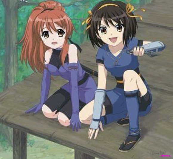 .:mikuru y  haruhi al estilo ninja xD:.