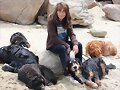 Pluto, Cora, Polly, Buki, Ginger y yo &quot;entrenando&quot;