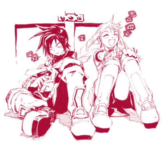 Vyse y Aika, que monada!! ><