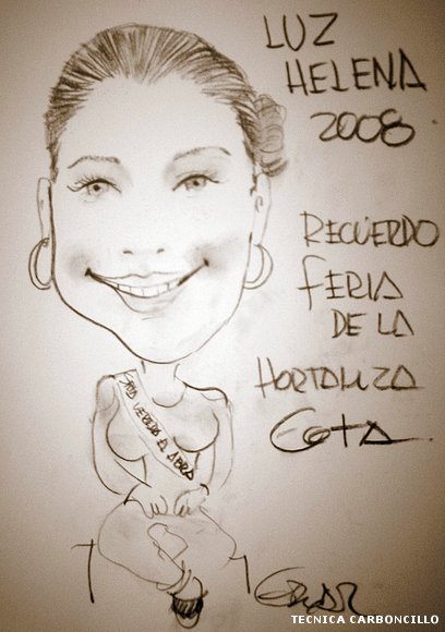 LUZ HELENA su caricatura